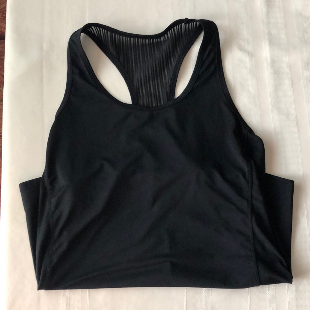 Marina Tek Black Racerback Workout Tank